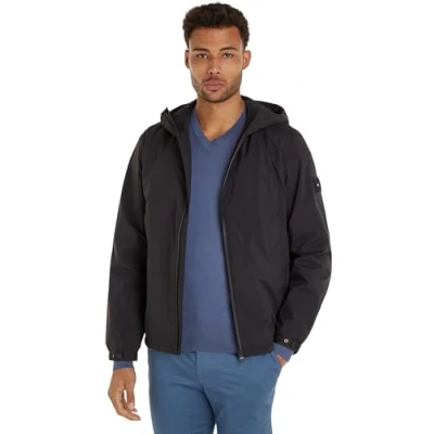 Abbildung von Tommy Hilfiger Portland Hooded Jacket Leichte Jacke, Herren, Größe: XXL, Black