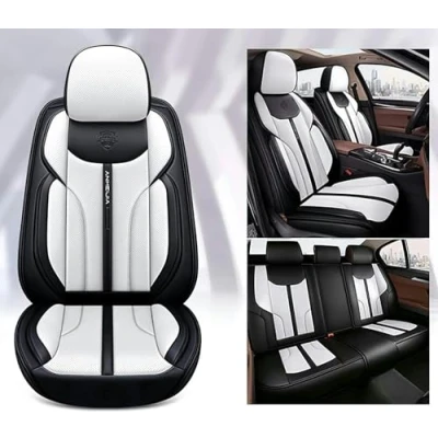 Abbildung von FROON Sitzbezüge Auto Autositzbezüge Universal Set für Citroen C3 Aircross C4 C5 S Picasso Grand Zubehör,Weiß