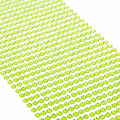 Abbildung von Movoja Grüne Strasssteine runde Glitzersteine 880 Stück 4 mm selbstklebend zum Verzieren und Basteln Schmucksteine aufkleben Steinchen Dekosteine Bastelsteine Grün