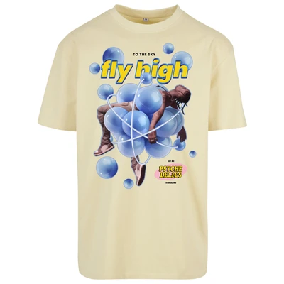 Abbildung von Upscale by Mister Tee Bubblles Tshirt print, Herren, Größe: Medium, Softyellow