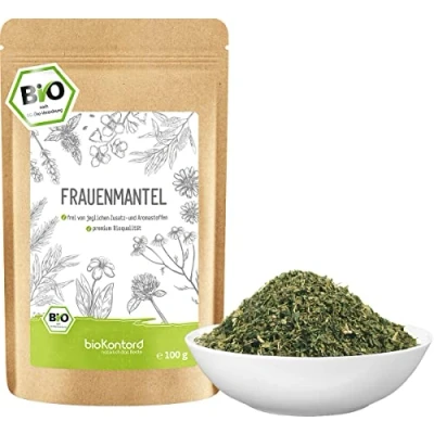 Abbildung von Frauenmantel Tee BIO 100 g Frauenmantelkraut geschnitten aus kontrolliert biologischem Anbau Kräutertee lose von bioKontor