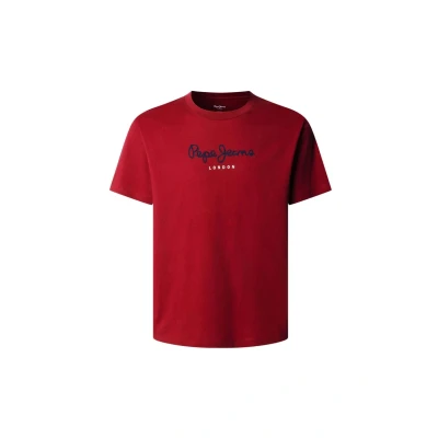 Abbildung von Pepe Jeans EGGO Tshirt print, Herren, Größe: Small, Merlot red