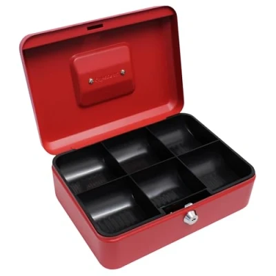 Abbildung von Geldkassette (25,4 cm) rot