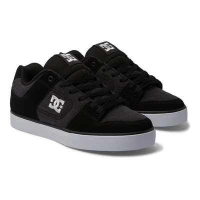 Abbildung von DC Shoes PURE Skateschuh, Größe: 44, Kwt black white battleship Veloursleder