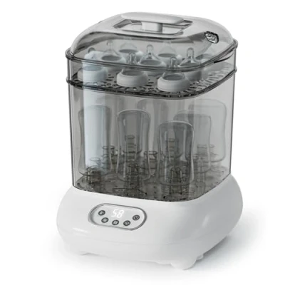 Abbildung von Babyflaschen Sterilisator und Trockner, Elektrischer Dampfsterilisator, größere Kapazität für 9 Flaschen von allen Arten plus Zubehör, Schnuller, Beißspielzeug, Neugeborenen Erstausstattung