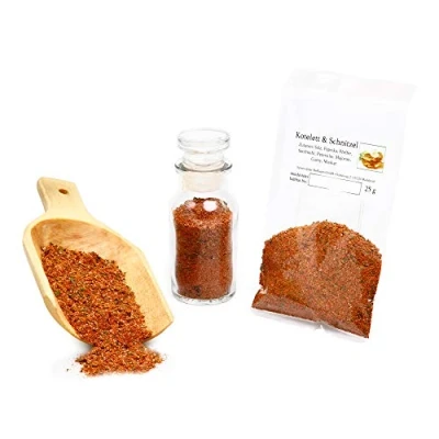 Abbildung von Kotelett und Schnitzel Gewürzmischung, Gewürz ohne Geschmacksverstärker, Bratengewürz, BBQ Rub, glutenfrei, 25g