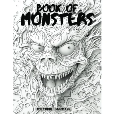 Abbildung von book of Monsters:: Coloring for adults relax and relieve stress with 52 unique illustrations scary monsters!!!