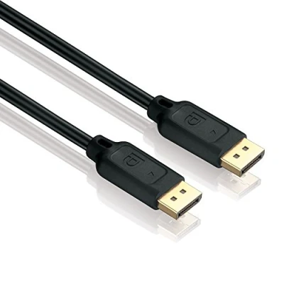 Abbildung von HDSupply DC010 020 DisplayPort Verbindungskabel (DisplayPort Stecker Stecker), vergoldete Kontakte, 2,00m, schwarz