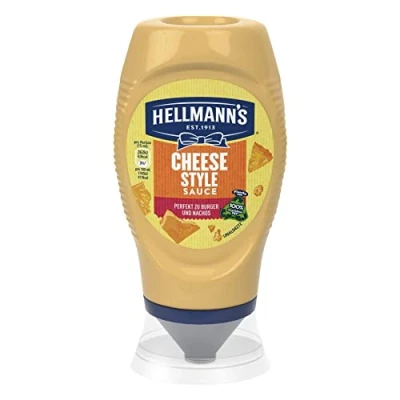 Abbildung von Hellmann&#039;s Cheese Style Sauce leckere Grillsauce perfekt zu Burger und Nachos 8x 250ml