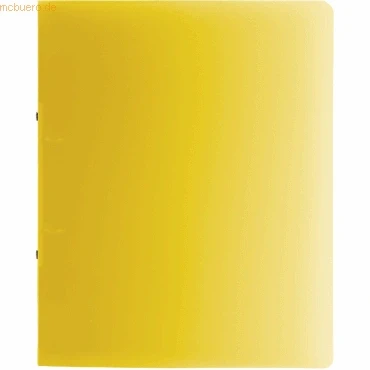 Abbildung von 10 x Brunnen Ringbuch Fact! A4 16mm 2 Ringe gelb
