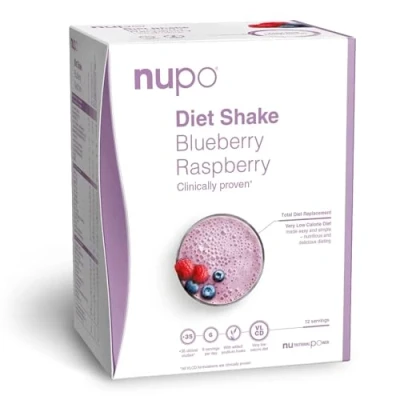 Abbildung von NUPO® Diät shakes zum abnehmen Glutenfrei [Blaubeere Himbeere 12 Portionen] Abnehm Shake für Frauen &amp; Männer Pulver Trinkmahlzeit Mahlzeitenersatz Slim