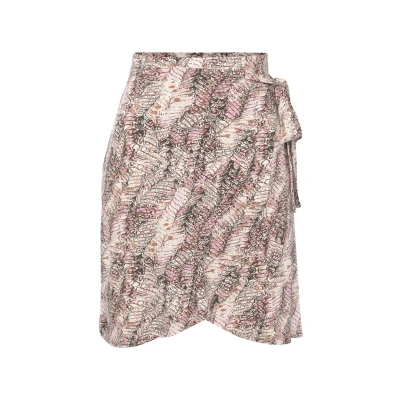 Abbildung von Buffalo MINI Wickelrock, Damen, Größe: 34, Beige bedruckt