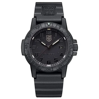 Abbildung von Luminox Leatherback SEA Turtle Giant Blackout XS.0321.BO.L Herrenuhr 44mm Militäruhr in Schwarz mit Datumsanzeige 100m wasserdicht