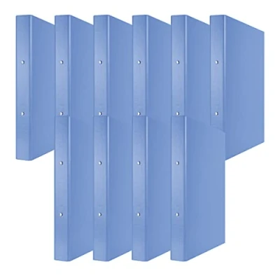 Abbildung von DONAU 3736001PL 10 Ringbuch Blau 2 O Ring Mechanik 30mm DIN A4 Ringordner/ Binder Pappe/ Kunststoff Aus 1,9 mm dickem Karton mit öko PP 100µ 10er Packung