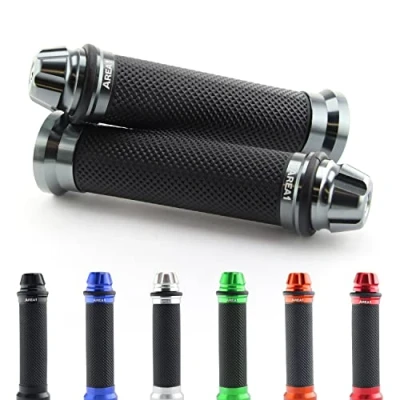 Abbildung von Lenkergriffe kompatibel mit ER 6N 650, KL250, KLX250, KLR 250 (Dome/Grau)