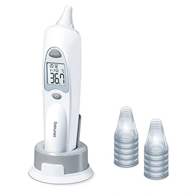 Abbildung von Beurer FT 58 Ohrthermometer, digitales Fieberthermometer mit Infrarot Messtechnik für Messung im Ohr, 1 Stück (1er Pack)