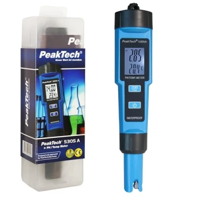Abbildung von PeakTech Wassersensor 5305 A: pH und Wassertemperaturmesser bis 14 50C