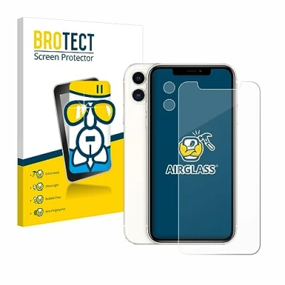 Abbildung von BROTECT Schutzglas für Apple iPhone 11 (Display+Kamera) Schutzfolie Panzer Folie Glas [Extrem Kratzfest 9H, Anti Fingerprint, Ultra Transparent]