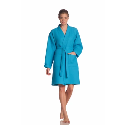 Abbildung von Vossen ROM Unisex Bademantel, Größe: Large, Turquoise