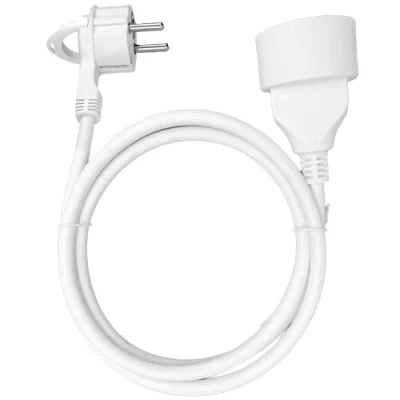 Abbildung von ORNO AE 13194(GS)/3M Verlängerungskabel mit Einzelsteckdose und EIN Flacher Stecker PVC Kabel H03VV F 3x1,5mm², 230VAC (3m)