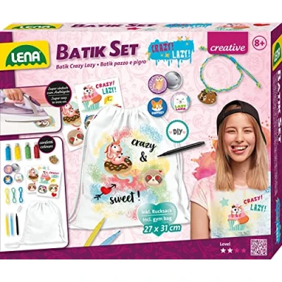Abbildung von Fashion Batik Crazy und Lazy Set für Kinder ab 8 Jahren