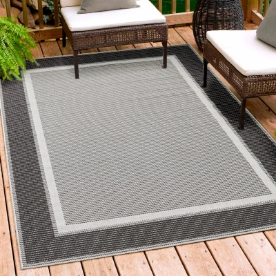 Abbildung von Andiamo Teppich &quot;ARIZONA 2&quot;, rechteckig, Flachgewebe, mit Bordüre, In und Outdoor geeignet, Wohnzimmer