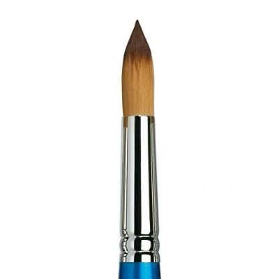 Abbildung von Winsor &amp; Newton 5301024 Cotman Aquarell Synthetikhaar Pinsel Serie 111 Rundpinsel, kurzer Stiel mit exzellenter Sprungkraft, Farbtragekraft und Punktgenauigkeit Nr. 24 17 mm