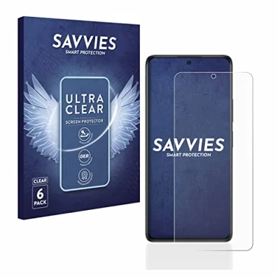 Abbildung von Savvies 6 Stück Schutzfolie für Xiaomi Redmi Note 10S Displayschutz Folie Ultra Transparent