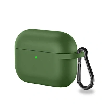 Abbildung von CoverKingz Hülle kompatibel mit AirPods Pro Silikon Schutzhülle Cover Case Tasche Oliv Grün