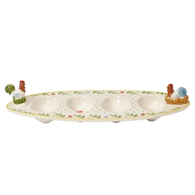 Abbildung von Villeroy &amp; Boch Spring Awakening Ei Boot Hahn Henne 31 x 12 cm