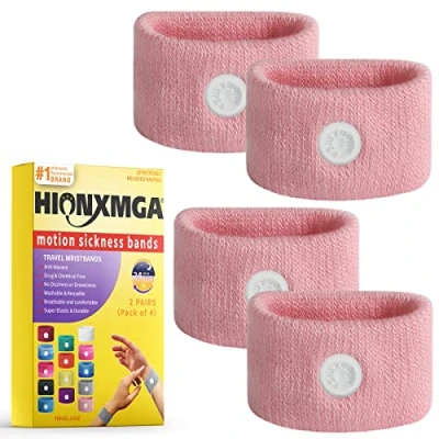 Abbildung von Reisekrankheitsbänder/Akupressur Übelkeits Armband gegen Übelkeit, Seekrankheits Armbänder zur natürlichen Linderung von morgendlicher Schwindel, Angstzuständen, Reisekrankheit
