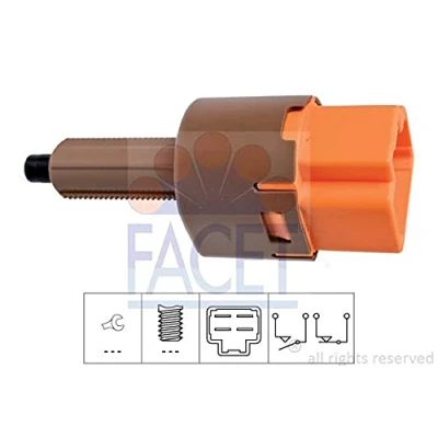 Abbildung von FACET 7.1282 Bremslichtschalter mechanisch Made in Italy OE Equivalent NISSAN: Qashqai / Qashqai+2 I, 2, NV200 Evalia Bus