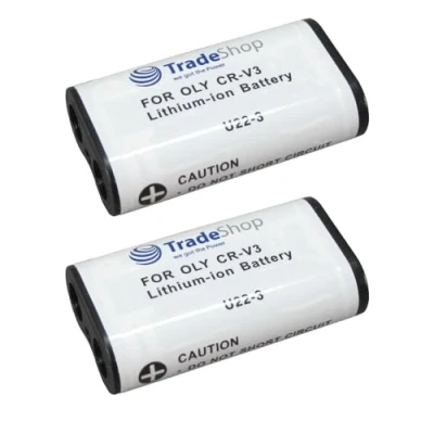 Abbildung von 2x Hochleistungs Kamera Li Ion Akku ersetzt CRV3 RCR V3 CR LB01 LB 01 SBP 1103 1303 für Pentax ptio 30 33L 33LF 33WR 43WR 230 330GS S30 S40 S50 Nikon CoolPix 700 800 950 990 2100 2200 3200 4100