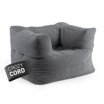 Abbildung von Lumaland Modular Sessel Cord Reihe Indoor Sitzsack mit Softer Struktur, ideal Modulen Bean Bag für Wohnzimmer &amp; Co. 96x72x70 cm