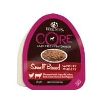 Abbildung von Wellness Core Small Breed Savoury Medleys 85 g Hundefutter Huhn&amp;Ri...