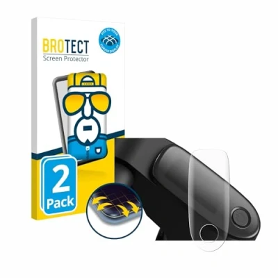 Abbildung von BROTECT 2 Stück Full Cover Schutzfolie für Segway Ninebot KickScooter D28D Screen Displayschutz Folie [3D Curved, Kristall Klar]