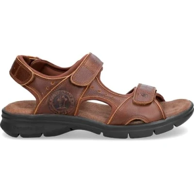 Abbildung von Panama Jack Herren Salton Basics Peeptoe Sandalen, Braun (Cuero C4), 41 EU