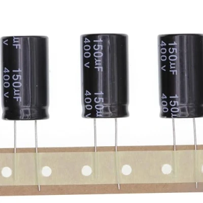 Abbildung von 10 Stück 400V 150UF Steckbarer Aluminium Elektrolytkondensator 18x30 18 * 30mm
