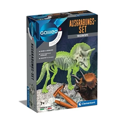 Abbildung von Clementoni® Experimentierkasten Galileo, Ausgrabungs Set Triceratops, Made in Europe