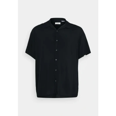 Abbildung von Jack &amp; Jones Jjejeff Solid Resort Shirt Hemd, Herren, Größe: 6XL, Black