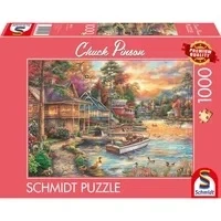 Abbildung von Chuck Pinson: Ufer im Abendgold, Puzzle