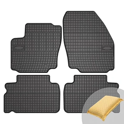 Abbildung von FROGUM EL Toro Gummimatten Ganzjähriges Set von Autofussmatte Auto Fußmatten für Ford Galaxy II 2006 2010, S Max I 2014 Beständiges Gummi Material 1,5cm Schutzkante