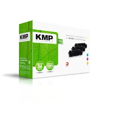 Abbildung von KMP Tonerkartusche passend für HP 410X (CF411X, CF413X, CF412X) Multipack H T242XCMY Laserjet Pro M452nw M452dn, MFP M377dw M477fnw... etc.