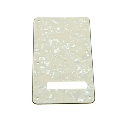 Abbildung von Dopro Strat Gitarrenrückplatte ST Trem Tremolo für USA/Mexican Standard Fender Stratocaster Aged Pearl