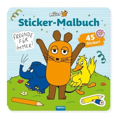 Abbildung von Trötsch Die Maus Stickermalbuch Malbuch mit Stickern