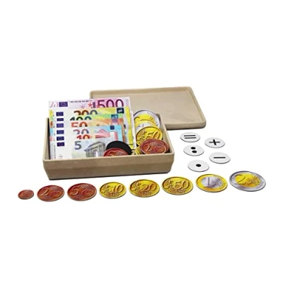 Abbildung von WISSNER 80632 aktiv lernen Magnetisches Euro Spielgeld zum Rechnen 100 Teile