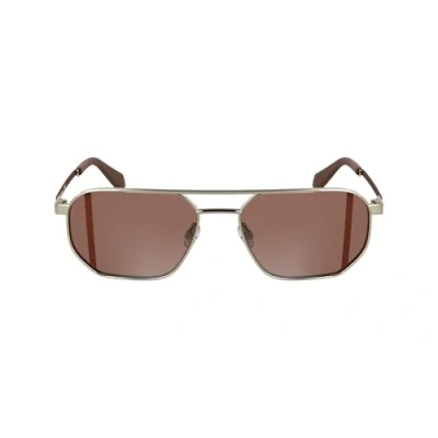 Abbildung von Calvin Klein Unisex CKJ25202S 718 Gläser SONNENBRILLEN Metall Gold Quadratisch Normal