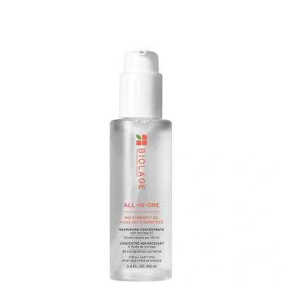 Abbildung von Biolage, All In One Multi Nutzen Öl, für alle Haartypen, spendet Feuchtigkeit &amp; Schutz, angereichert mit Moringa vegane Formel, 100 ml