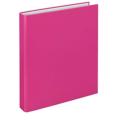 Abbildung von VELOFLEX 1141071 Ringbuch Basic, DIN A4, 1 Stück, pink, Füllhöhe 25 mm, Ringordner mit 2 Ring Mechanik, Ordner schmal