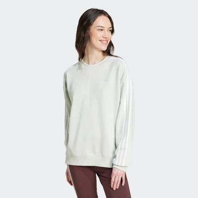 Abbildung von adidas Sportswear Essentials 3 Stripes Sweatshirt, Damen, Größe: Small, Linen green